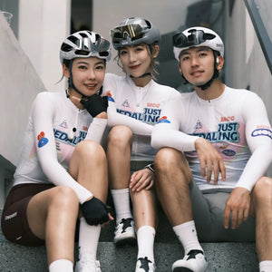 24新款男女同款骑行服骑行长袖透气春秋季公路车防晒速干上衣10001