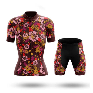 新品夏季短袖女款自行车骑行服套装背带短裤耐磨透气山地自行车服10006