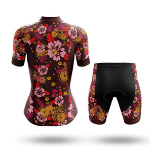 新品夏季短袖女款自行车骑行服套装背带短裤耐磨透气山地自行车服10003